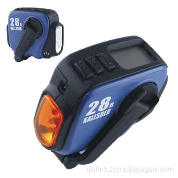 Crank Dynamo Pedometer with LED Flashlight